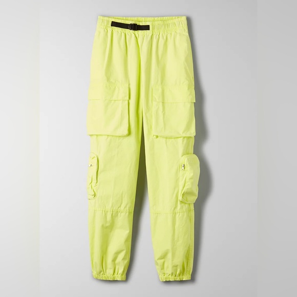 Aritzia Neon Yellow Overload Cargo Pant XS - Picture 2 of 4